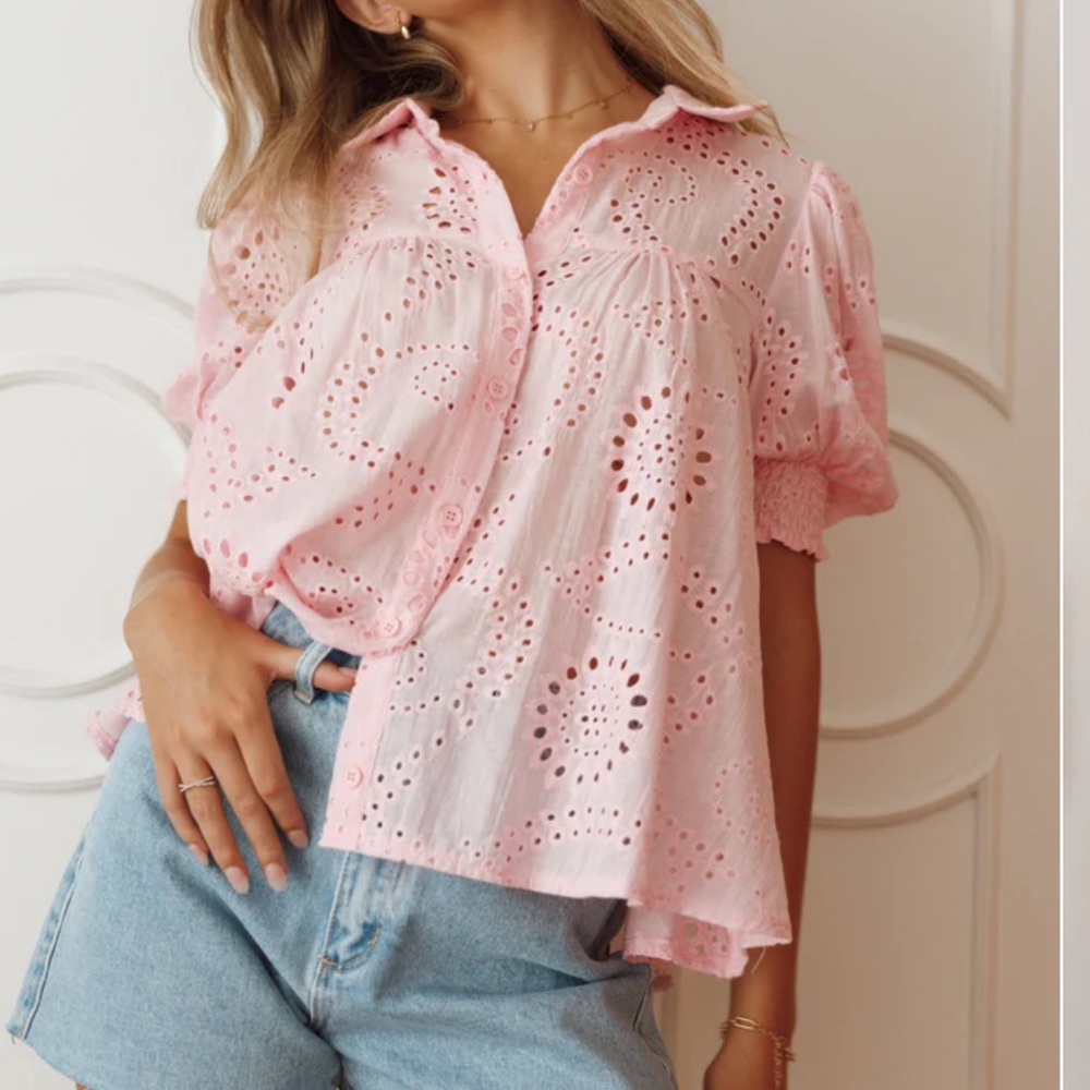 Petal + pup JANELLE TOP - PINK size small
